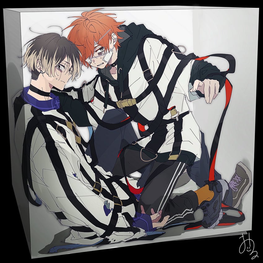 kajiyama fuuta and kayano mikoto (milgram) drawn by kao_ru05