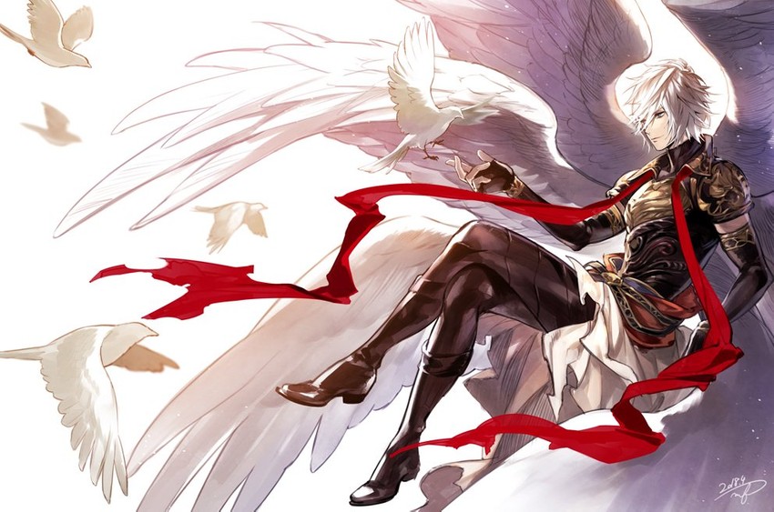 lucifer (granblue fantasy and 1 more) drawn by fuji_mitsuya