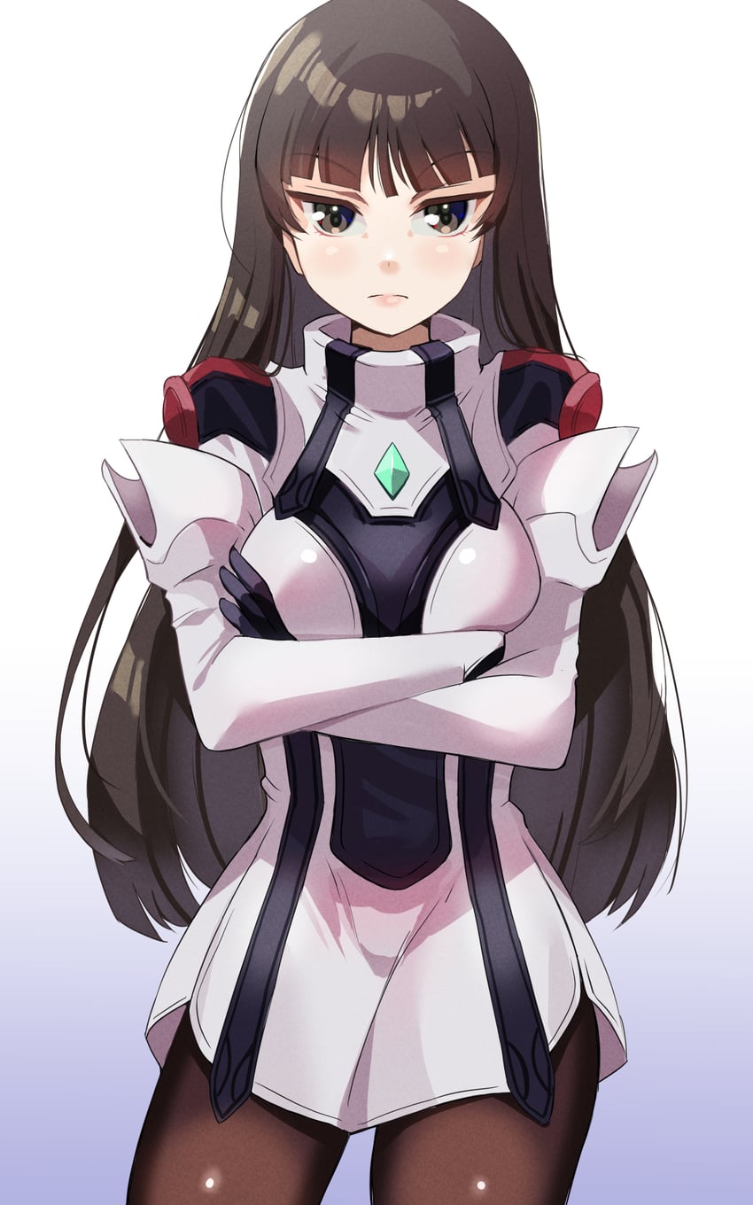 nishizumi shiho and elhaym van houten (girls und panzer and 1 more) drawn by blaze_(blazeillust)