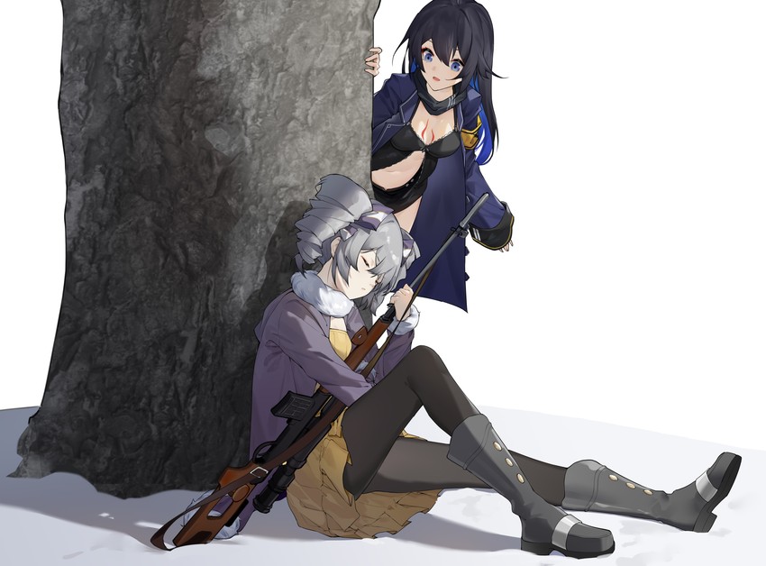 bronya zaychik and seele vollerei (honkai and 2 more) drawn by shu_kunkuokuozi