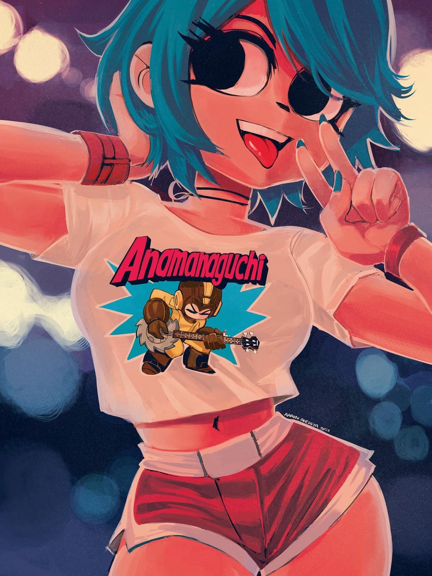 mega man and ramona flowers (mega man and 2 more) drawn by anchet7 and bryan_lee_o'malley