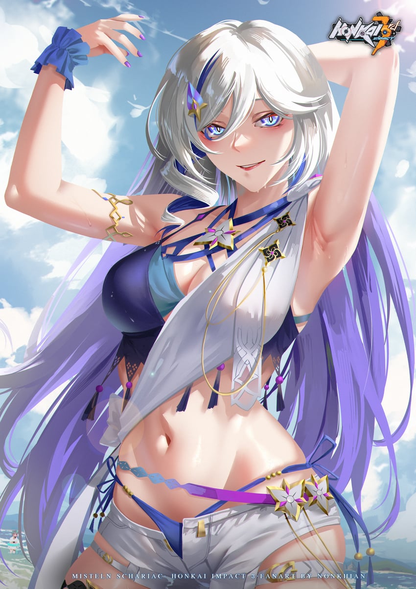 misteln schariac (honkai and 1 more) drawn by nonkhian