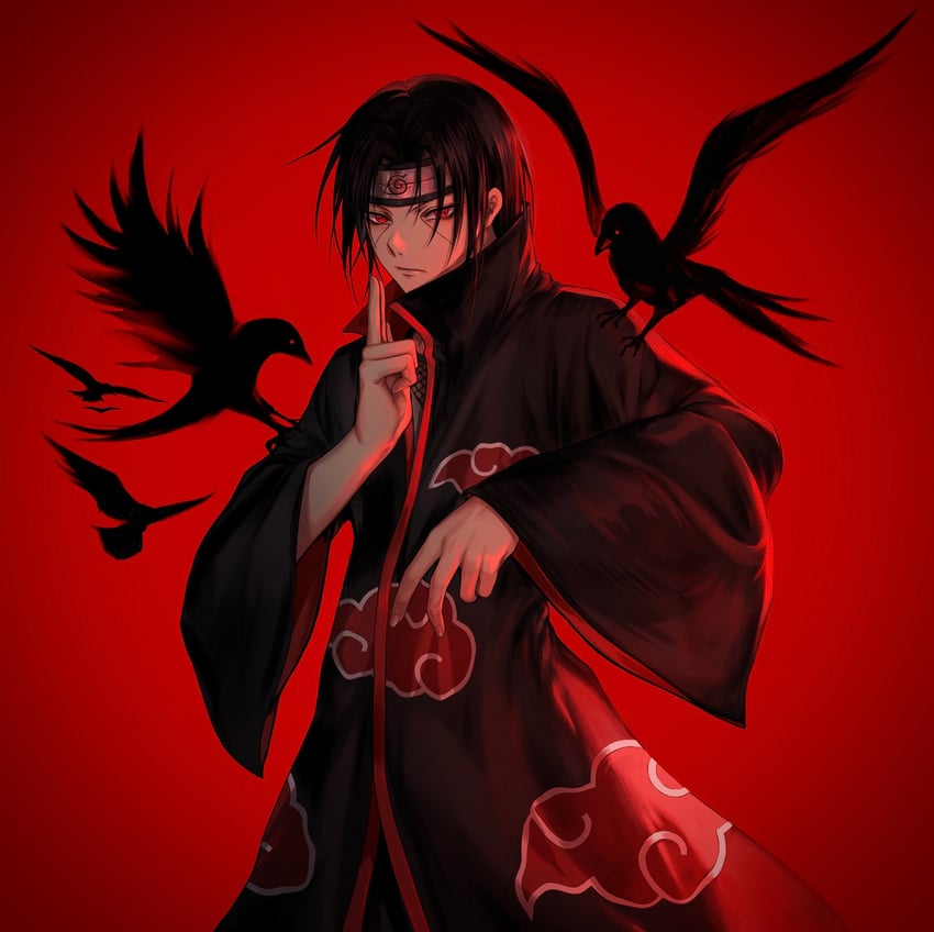 uchiha itachi (naruto and 1 more) drawn by kkamiiz