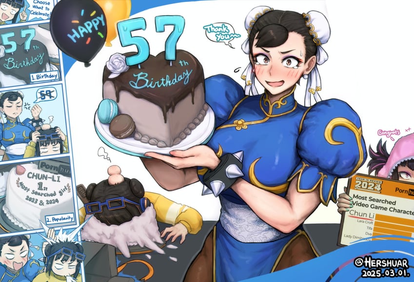 chun-li, han juri, and li-fen (street fighter and 2 more) drawn by hershuar