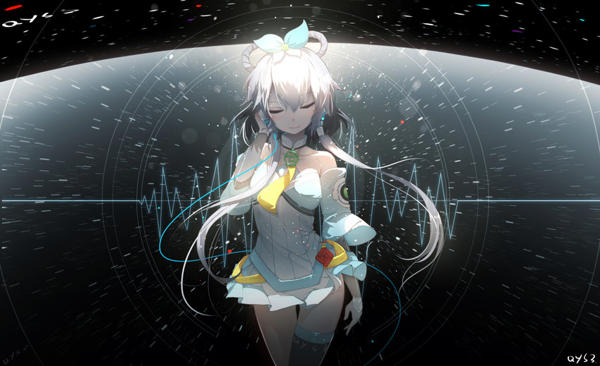 luo tianyi (vocaloid and 1 more) drawn by qys3