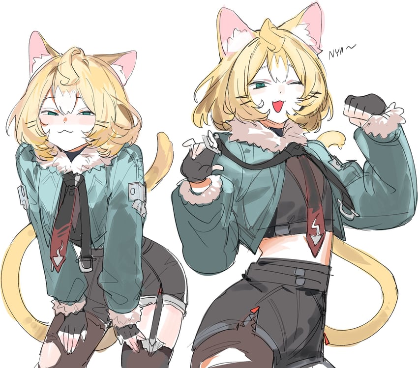 jane doe and millie parfait (nijisanji and 2 more) drawn by kaohom503