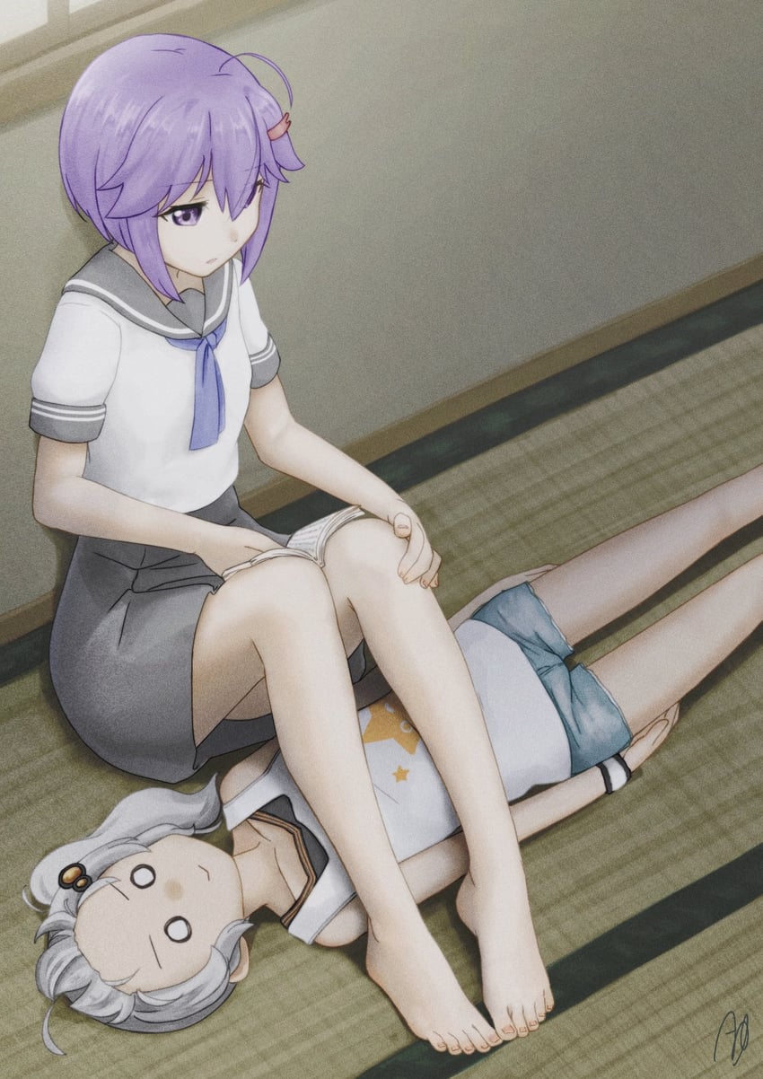 yuzuki yukari and kizuna akari (vocaloid and 2 more) drawn by yukkuri_bitto