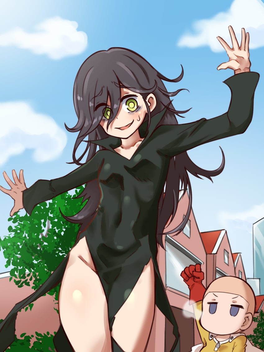 kuroki tomoko, tatsumaki, saitama, and tamura yuri (one-punch man and 1 more) drawn by tomoko908_(nap4342)