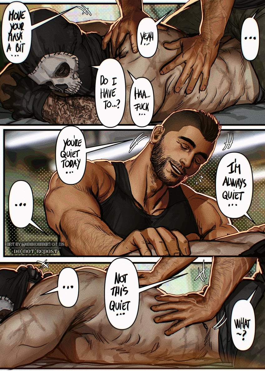 ghost and soap (call of duty and 1 more) drawn by umikochannart