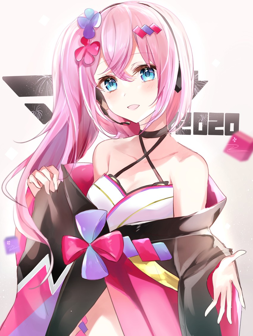 megurine luka and magical mirai luka (vocaloid and 1 more) drawn by tsukasa_(pixiv34617881)
