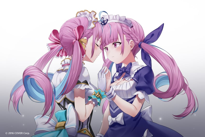minato aqua (hololive) drawn by kito_koruta and koruta_(nekoimo)