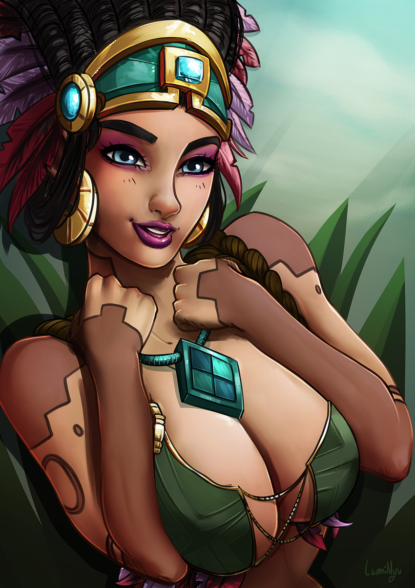 awilix (smite) drawn by luminyu