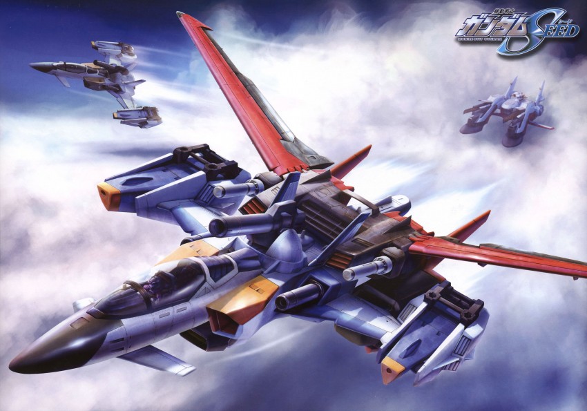 mu la flaga and skygrasper (gundam and 1 more)