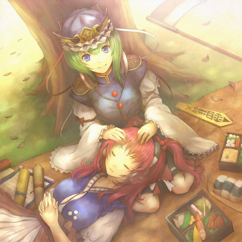 shiki eiki and onozuka komachi (touhou) drawn by higenagi