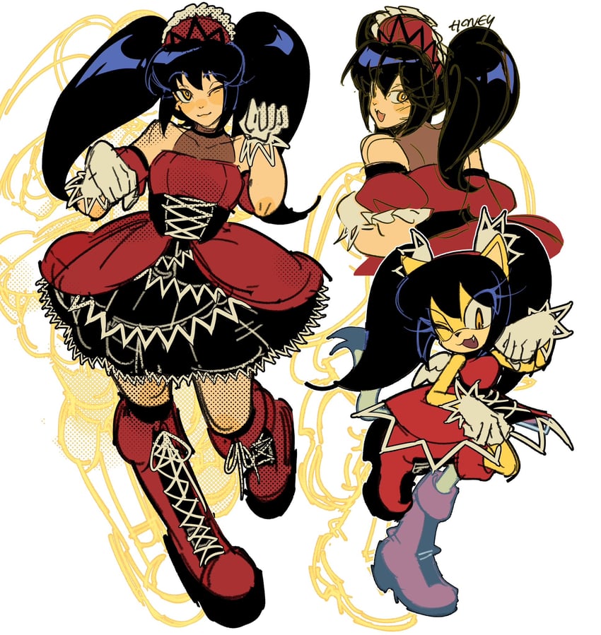 honey the cat and honey (sonic and 3 more) drawn by livpoid