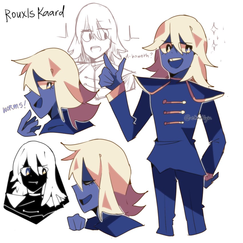 rouxls kaard (undertale and 1 more) drawn by ciiel