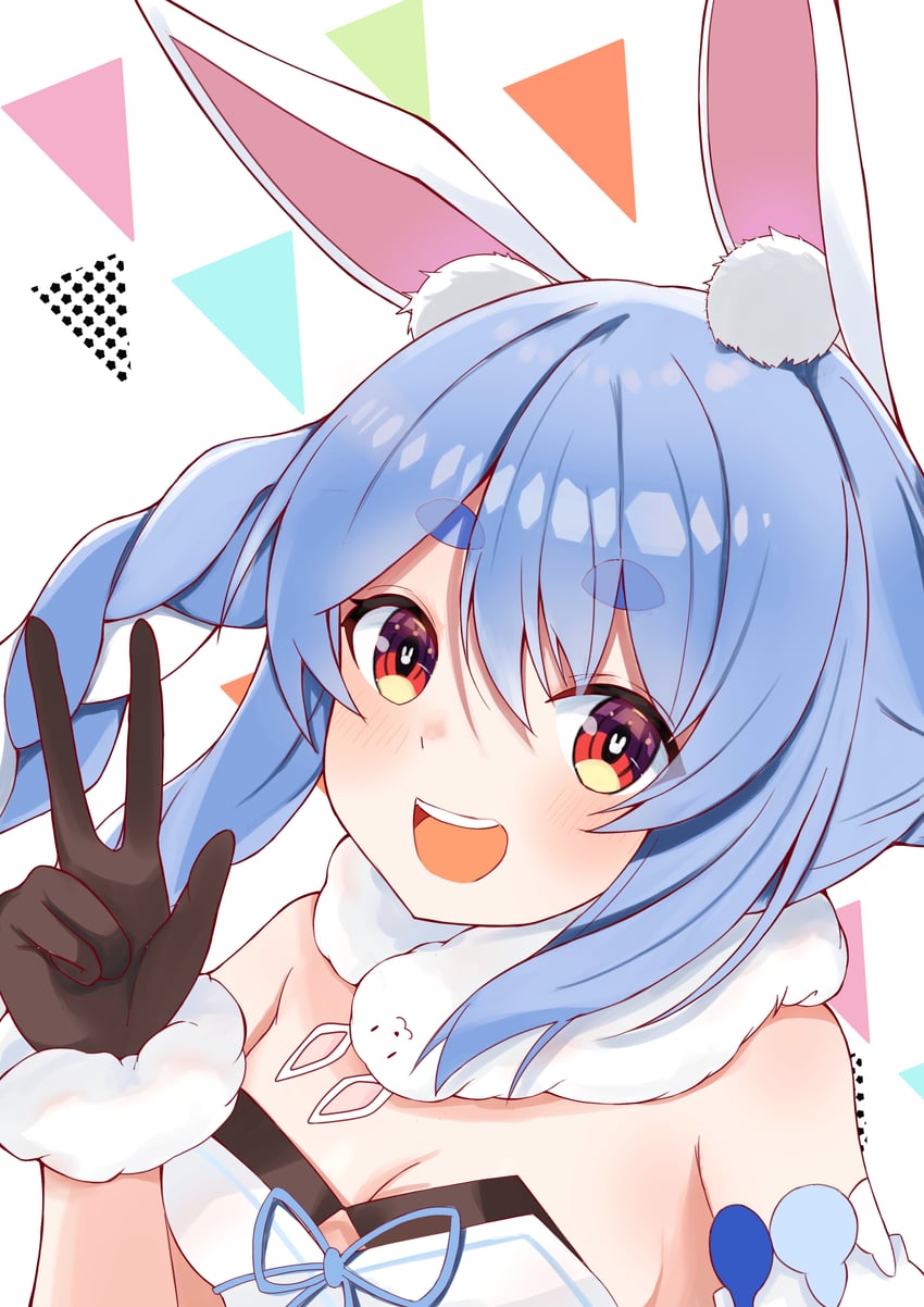 usada pekora and don-chan (hololive) drawn by komori_hiki16
