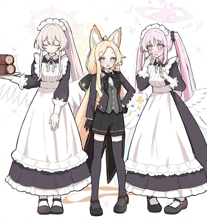 mika, seia, and nagisa (blue archive) drawn by sateto_(user_knrf2332)