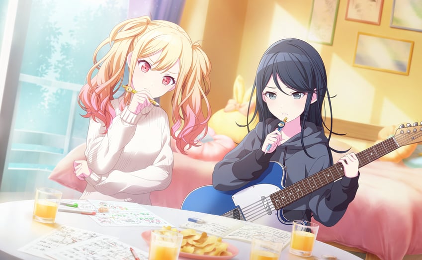 tenma saki and hoshino ichika (project sekai) drawn by colorful_palette