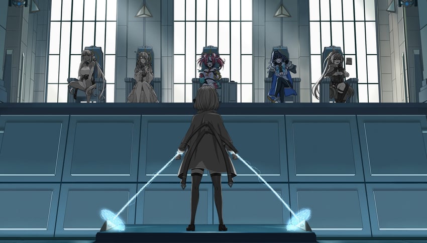 ouro kronii, nanashi mumei, watson amelia, hakos baelz, ceres fauna, and 2 more (hololive and 5 more) drawn by gardavwar