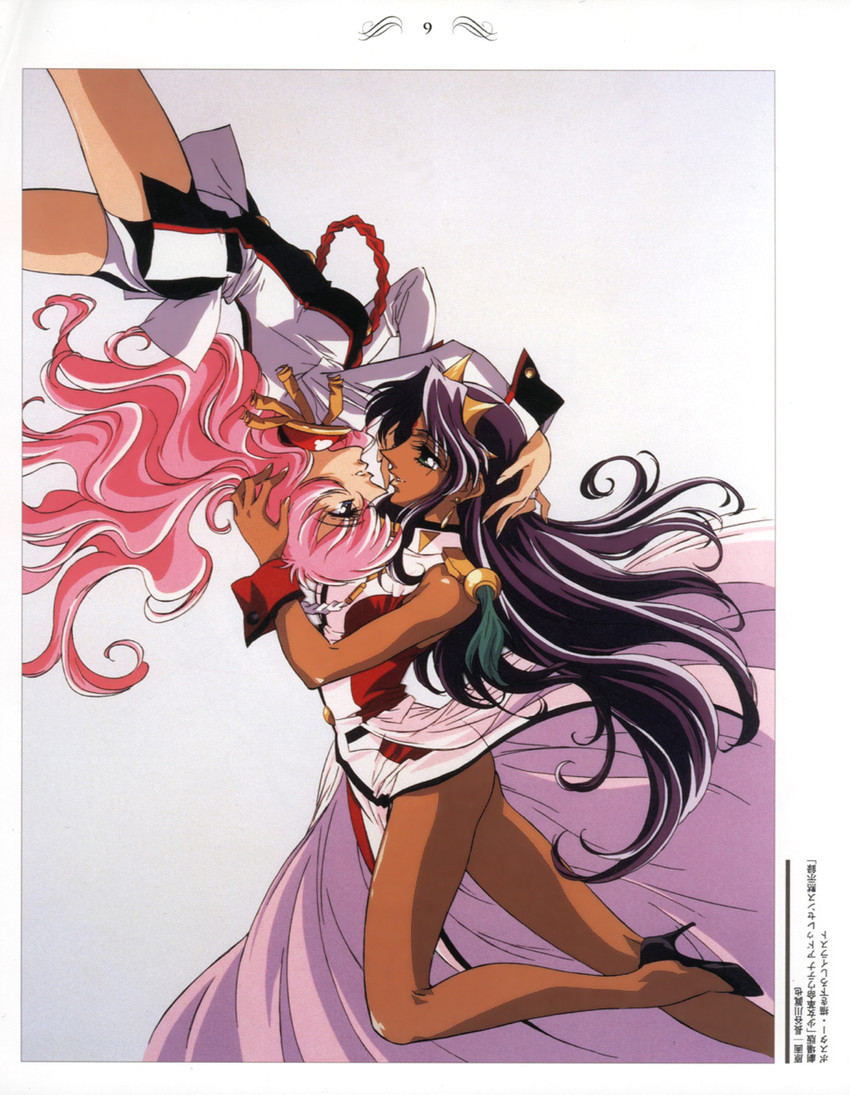 tenjou utena and himemiya anthy (shoujo kakumei utena and 1 more) drawn by hasegawa_shin'ya