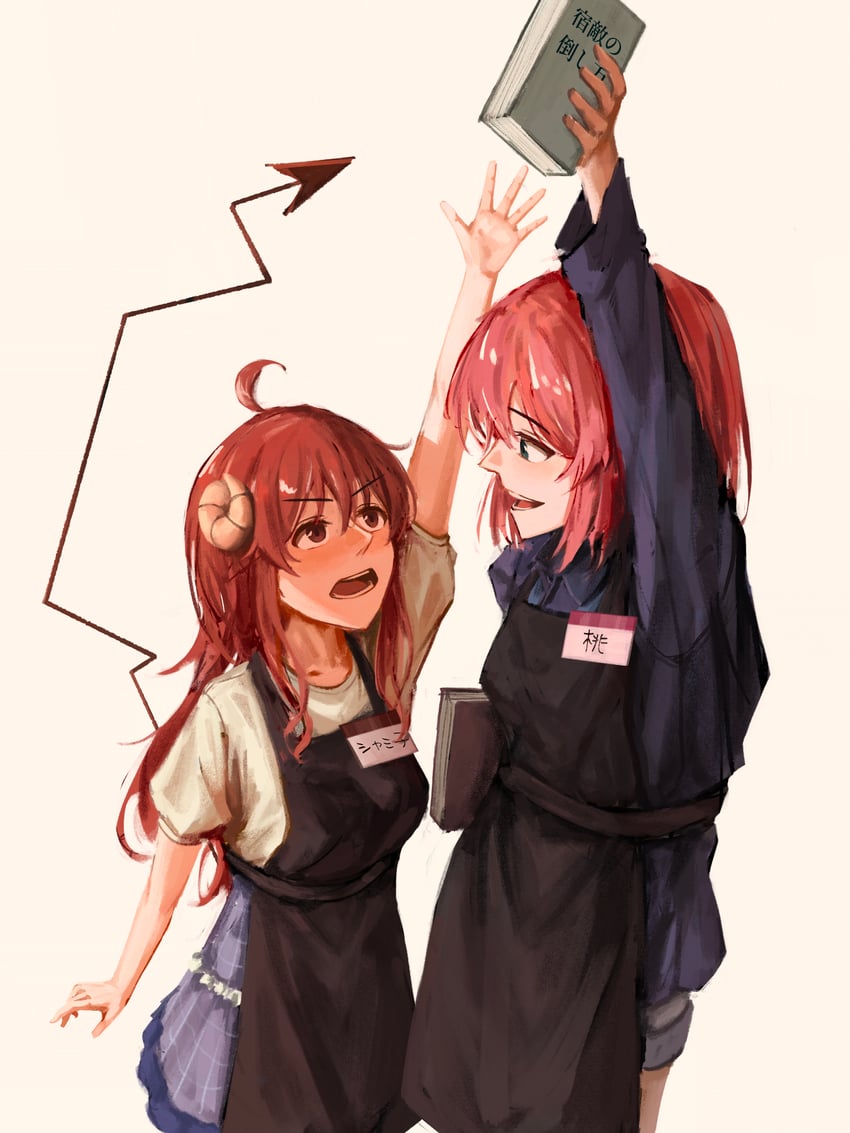 yoshida yuuko and chiyoda momo (machikado mazoku) drawn by mayoo03
