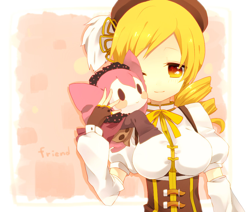 tomoe mami and charlotte (mahou shoujo madoka magica) drawn by manio