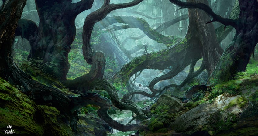tolkien's legendarium and 1 more drawn by wetaworkshopdesignstudio