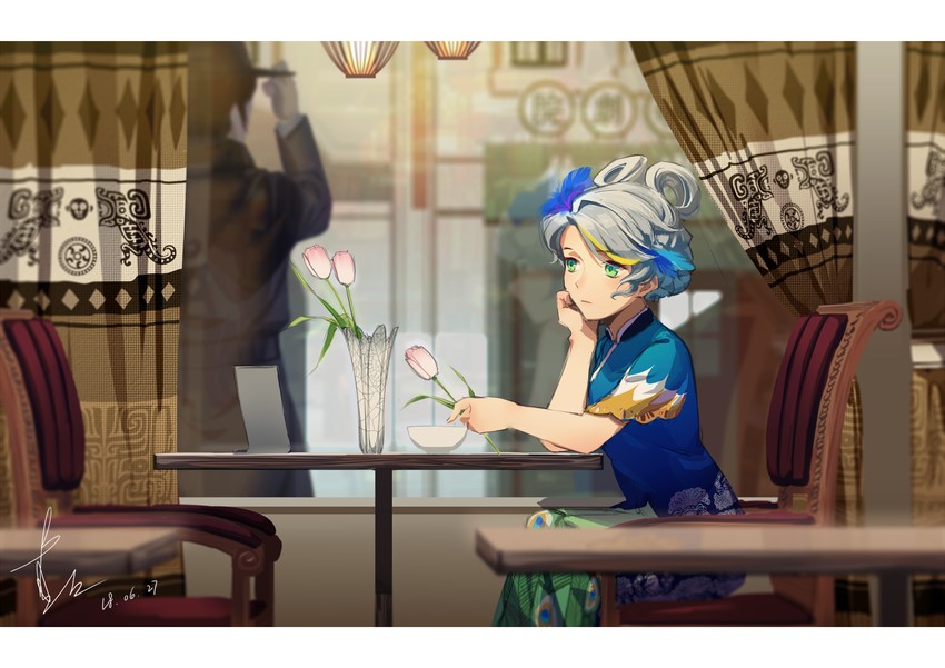 luo tianyi (vocaloid and 1 more) drawn by zhili_xingzou