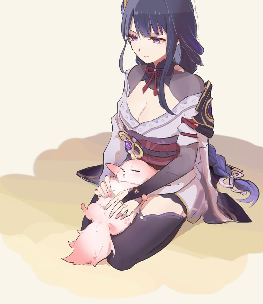 raiden shogun and yae miko (genshin impact) drawn by xinzoruo