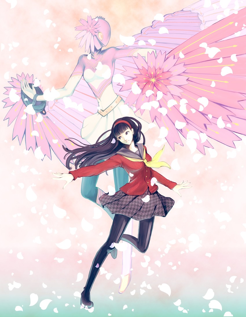amagi yukiko and konohana sakuya (persona and 1 more) drawn by hi_(ibisf5umauma)