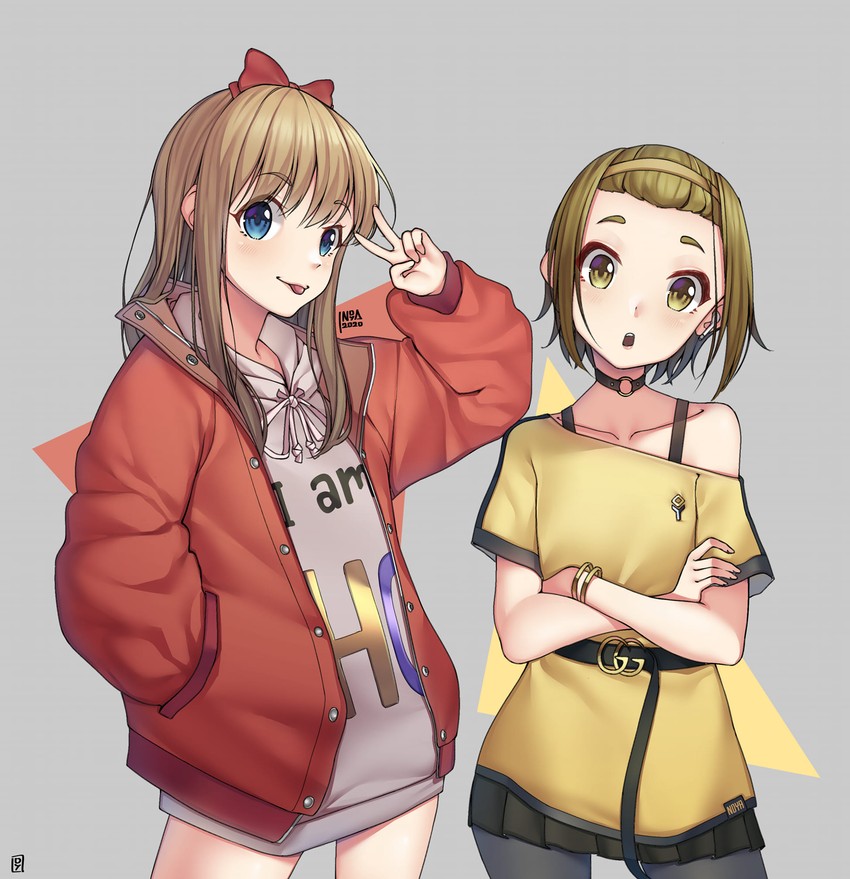 tainaka ritsu and toshinou kyouko (k-on! and 1 more) drawn by noya_(no_ya)
