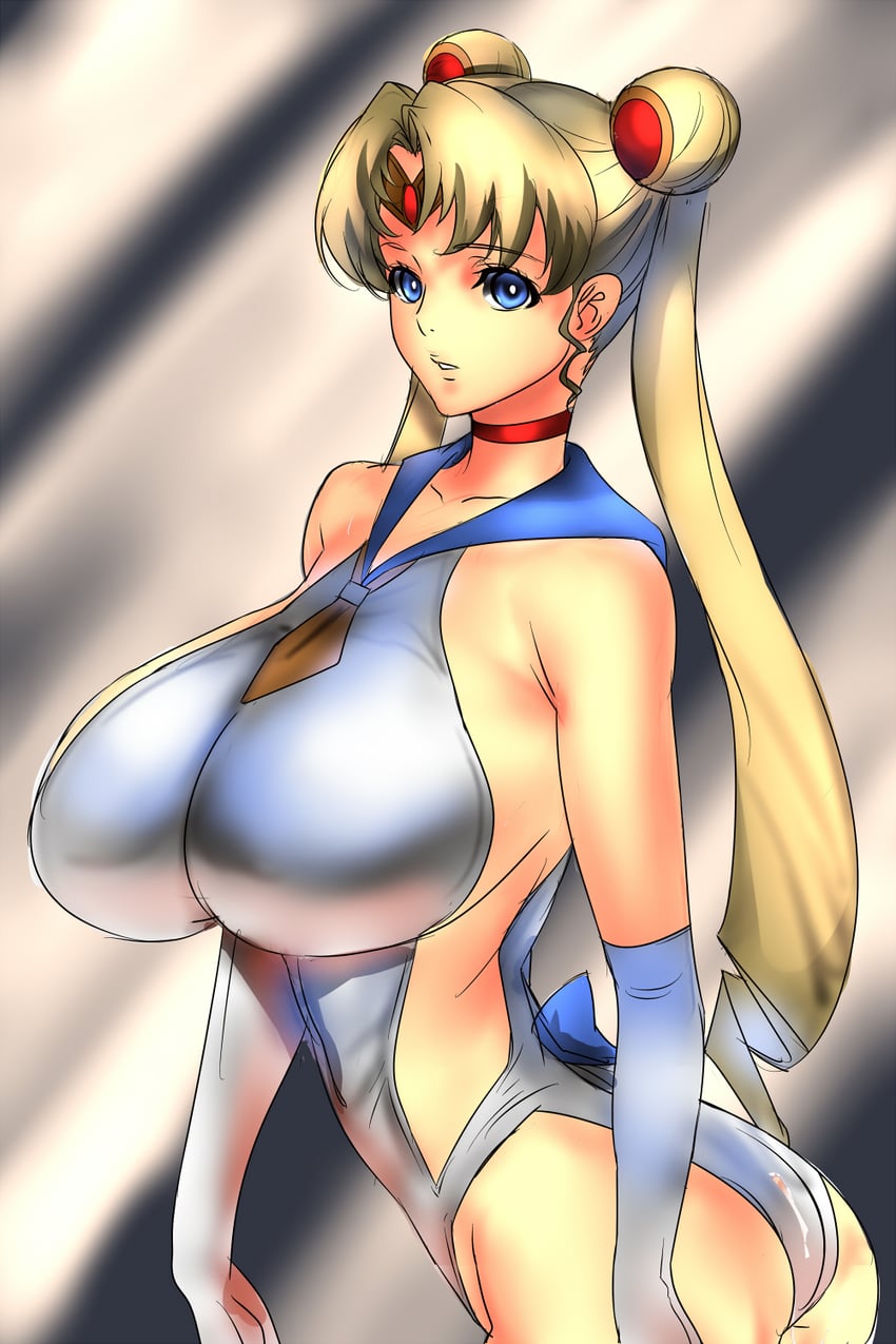tsukino usagi and sailor moon (bishoujo senshi sailor moon) drawn by judge_(oekaki)