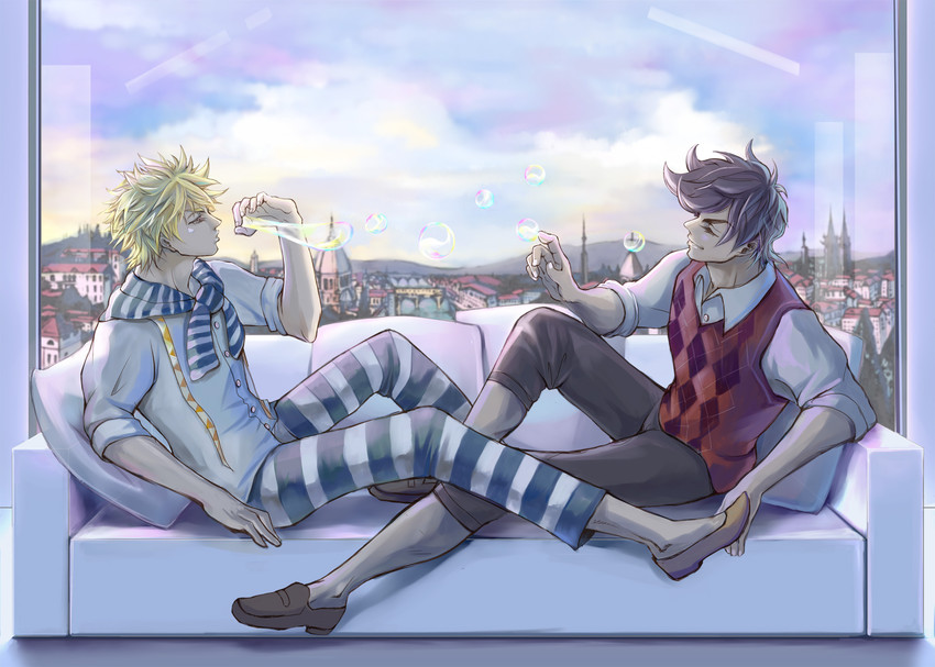 joseph joestar and caesar anthonio zeppeli (jojo no kimyou na bouken and 1 more) drawn by usamichan