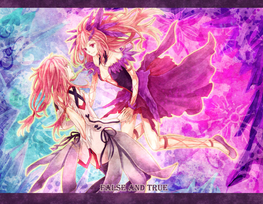 yuzuriha inori and ouma mana (guilty crown) drawn by rozy