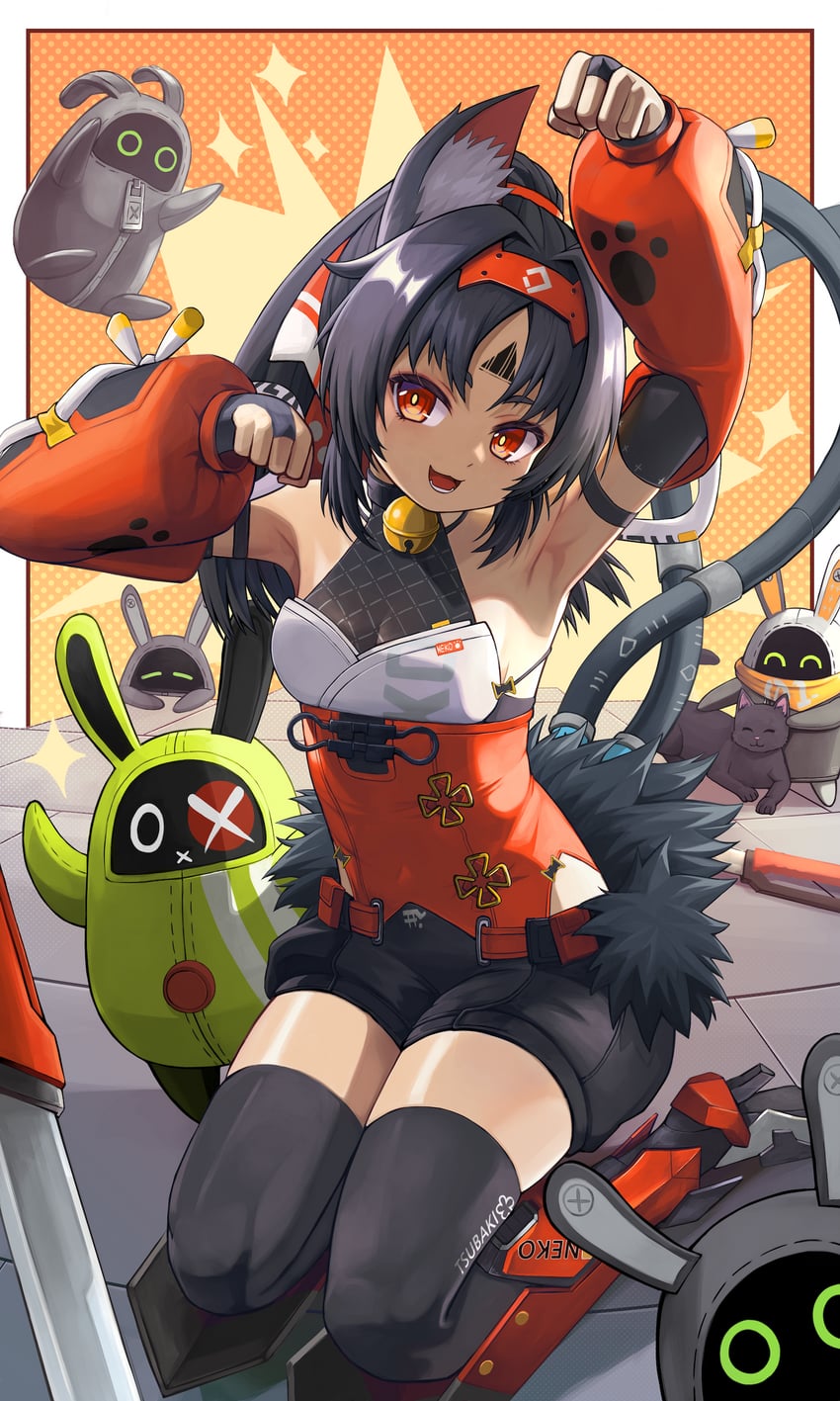 eous, amillion, and nekomiya mana (zenless zone zero) drawn by ruraji