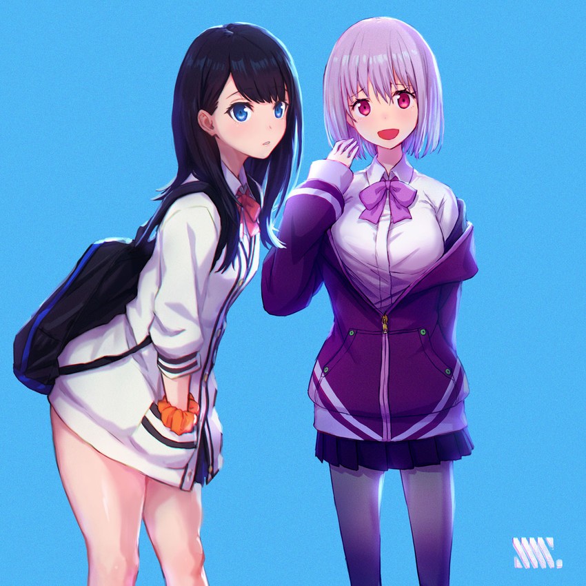 takarada rikka and shinjou akane (gridman universe and 1 more) drawn by shouhei