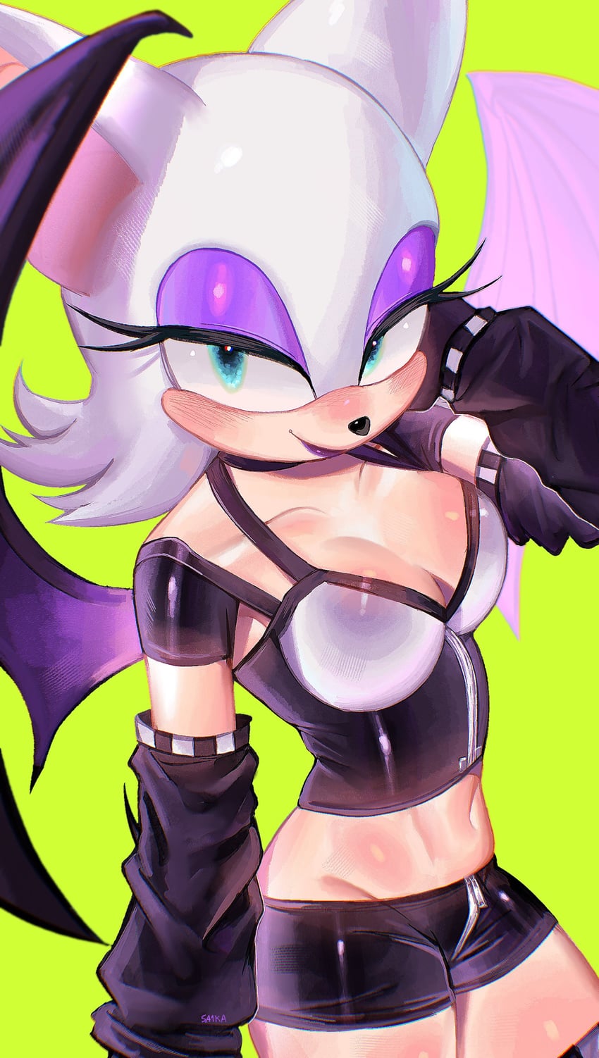 rouge the bat (sonic and 2 more) drawn by sa1k_a