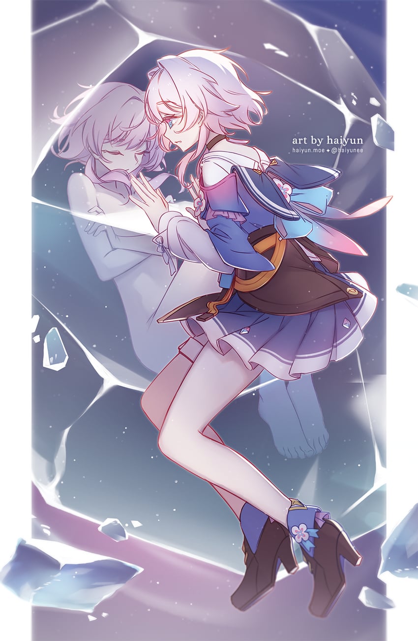 march 7th (honkai and 1 more) drawn by haiyun