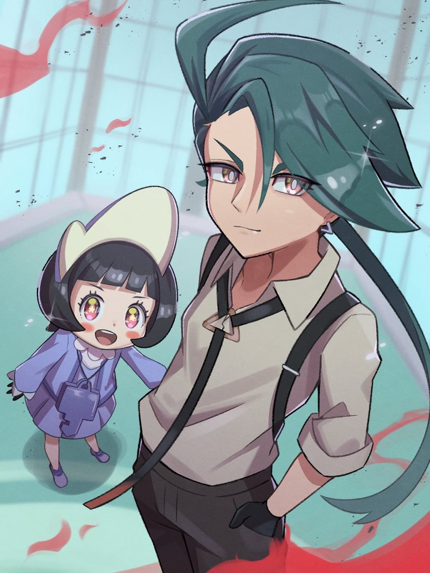 rika and poppy (pokemon and 1 more) drawn by inana_umi