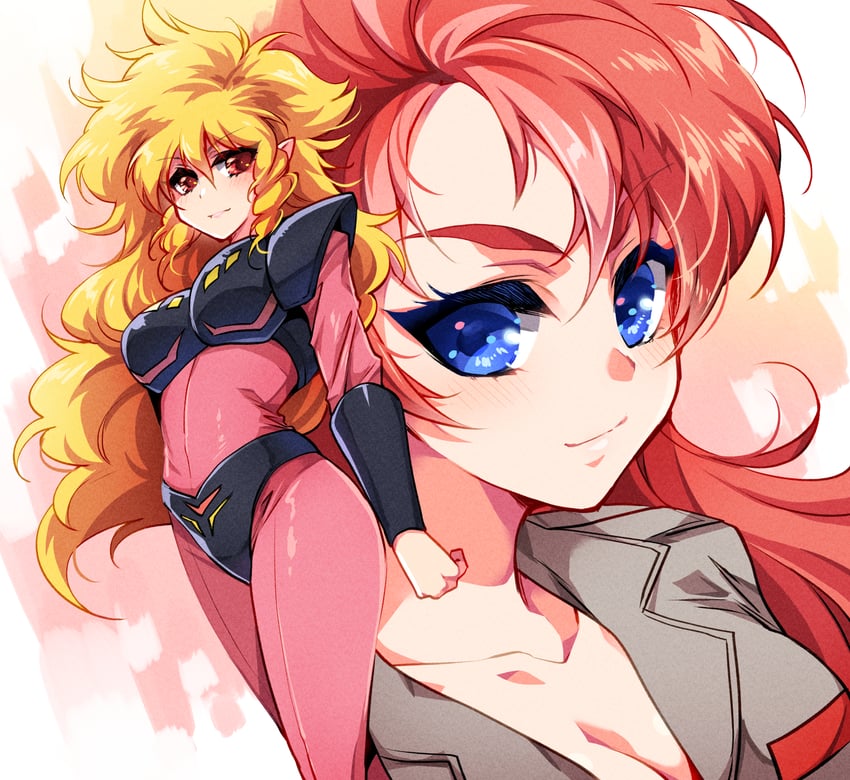 iczer-1, yuki sara, and yamamoto yuriko (dancouga and 3 more) drawn by shapiro
