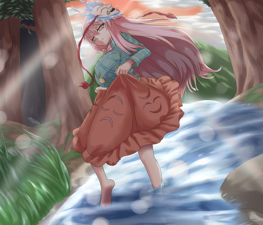 hata no kokoro (touhou) drawn by gero_zoukin
