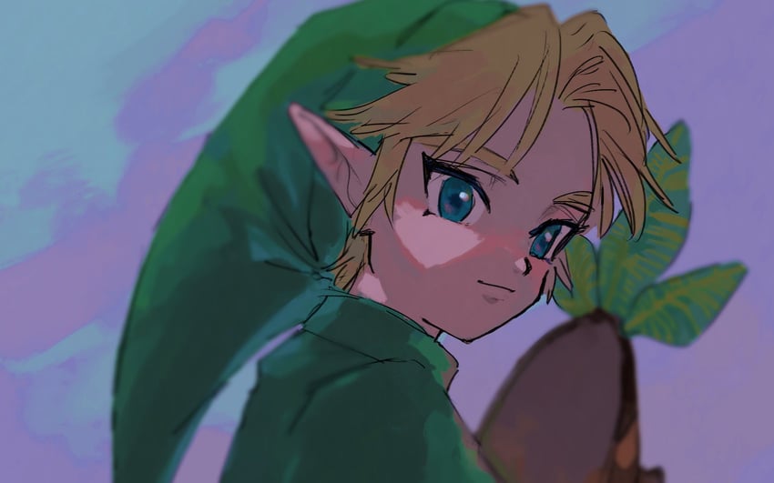 link and young link (the legend of zelda and 1 more) drawn by yamori_(yamoooon21)