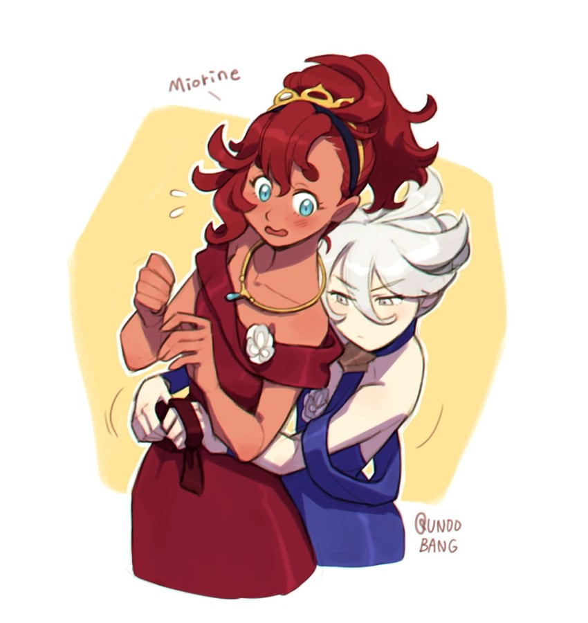 suletta mercury and miorine rembran (gundam and 1 more) drawn by unoobang