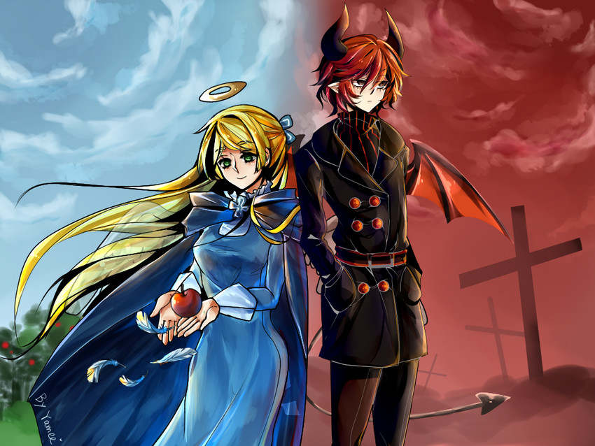 lost and ciel (funamusea and 1 more) drawn by yamee