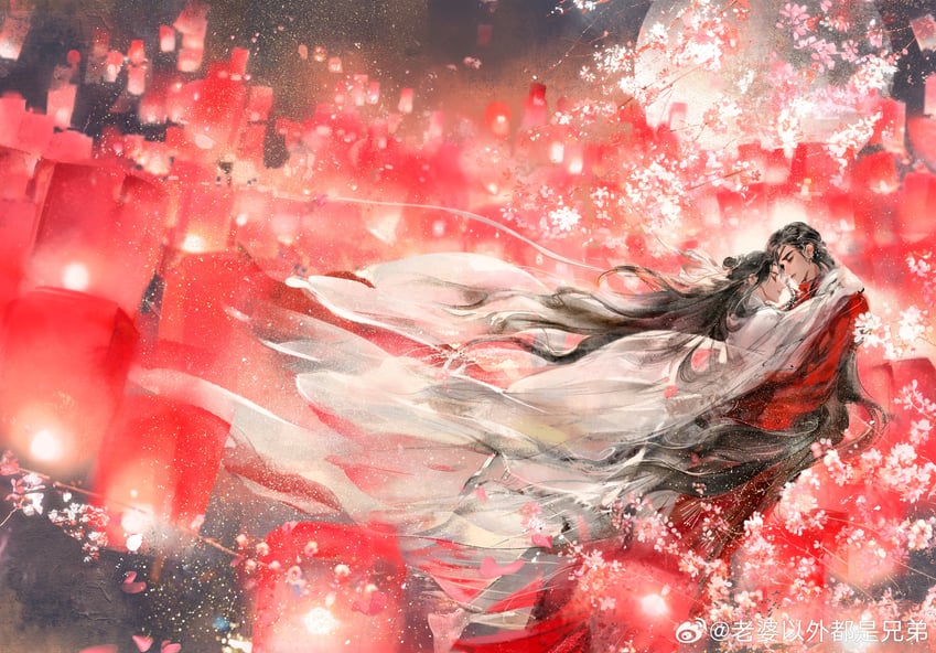 xie lian and hua cheng (tianguan cifu) drawn by weibo_5541843220