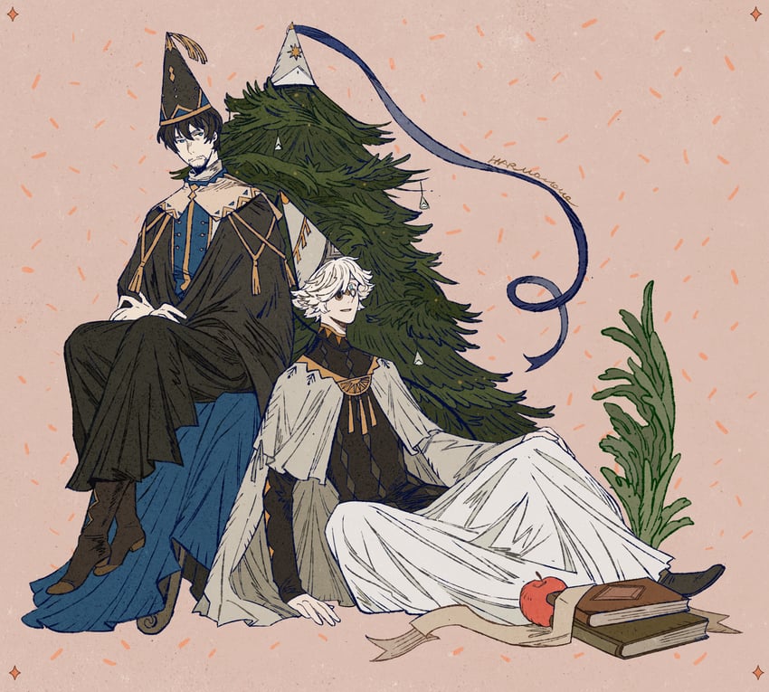 qifrey and olruggio (tongari boushi no atelier) drawn by harmomomo