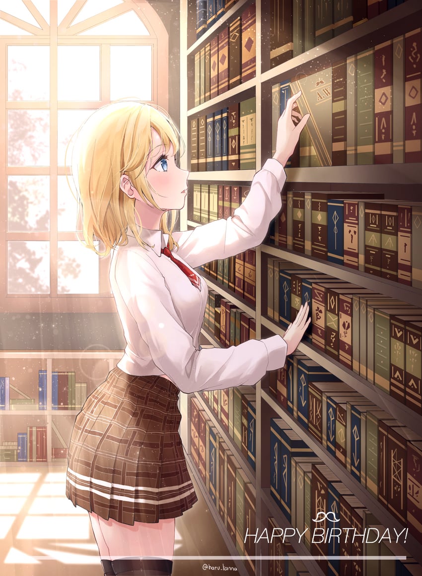 watson amelia (hololive and 1 more) drawn by harukix