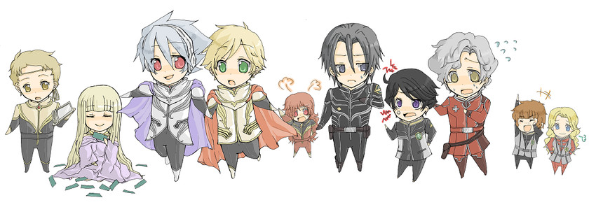 soldier blue, jomy marquis shin, physis, keith anyan, tony, and 5 more (toward the terra) drawn by sayanagi