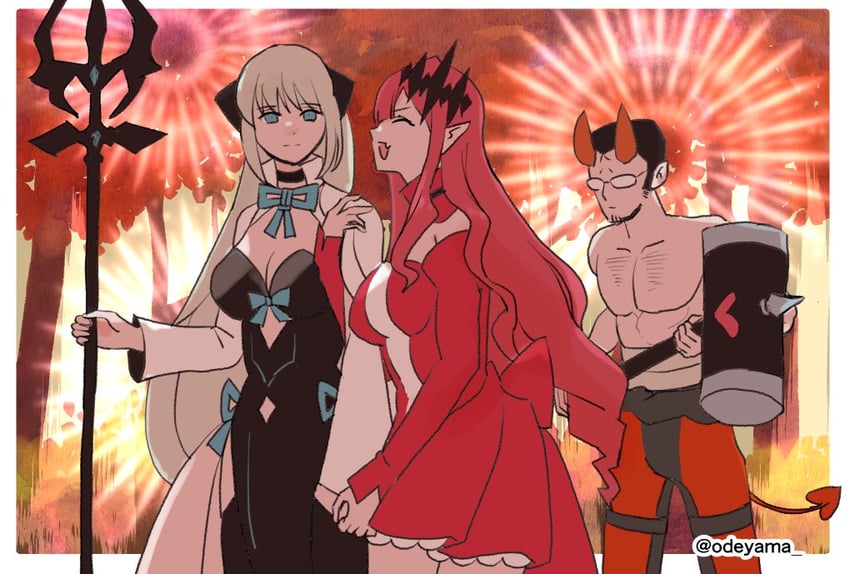 baobhan sith, morgan le fay, and beryl gut (fate and 2 more) drawn by odeyama